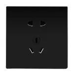 Modern Black 86-Type Wall Socket | 2-Outlets