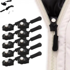 Universal Zipper Repair Kit – 3 Size Replacement, Tool-Free, Easy Install
