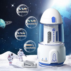 Automatic Pencil Sharpener Electric Adjustable Thickness Cartoon Rocket Spacecraft Sharpener Tool For Student Kid Birthday Gift
