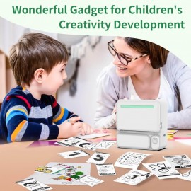 Portable Mini Printer for Labels, Photos, and Notes - Wireless & Multifunctional