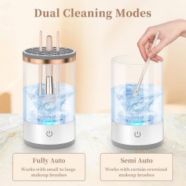 Rechargeable Electric Makeup Brush Cleaner – Quick & Deep Cleaning Machine for All Brush Types – Portable & Compact for Travel & Home