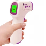Aogesi Forehead Digital infrared Thermometer Body Temperature Fever Measure Tool for Baby Adults (White+Purple)