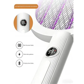 XBOSS K29 3500V Electric Mosquito Swatter Racket – 2-in-1 UV Mosquito Killer Lamp, Type-C Rechargeable with Digital Display