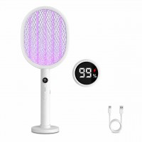 XBOSS K29 3500V Electric Mosquito Swatter Racket – 2-in-1 UV Mosquito Killer Lamp, Type-C Rechargeable with Digital Display