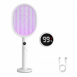 XBOSS K29 3500V Electric Mosquito Swatter Racket – 2-in-1 UV Mosquito Killer Lamp, Type-C Rechargeable with Digital Display