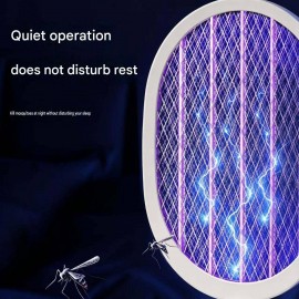 XBOSS K29 3500V Electric Mosquito Swatter Racket – 2-in-1 UV Mosquito Killer Lamp, Type-C Rechargeable with Digital Display