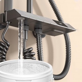 Smart Digital Thermostatic Shower Set – Enhanced Pressure Copper Black Shower Head for Home