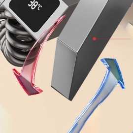 Smart Digital Thermostatic Shower Set – Enhanced Pressure Copper Black Shower Head for Home