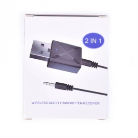 2 in 1 Bluetooth Transmitter Receiver Adapter Mini 5.0 Bluetooth Wireless Stereo Audio AUX RCA USB 3.5mm Jack For TV PC A2 Car Kit 