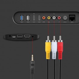 3.5mm Jack To 3 RCA Male Audio Video AV Cable AUX Stereo Cord 3RCA Standard Converter Wire for Speaker TV Box CD DVD Player