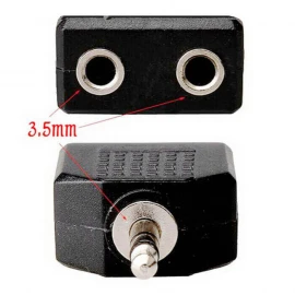 3.5MM Mini 1 to 2 Audio Adapter Splitter For Earphone Headset Converting Connector