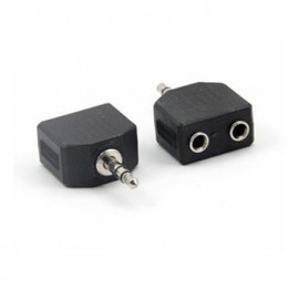 3.5MM Mini 1 to 2 Audio Adapter Splitter For Earphone Headset Converting Connector