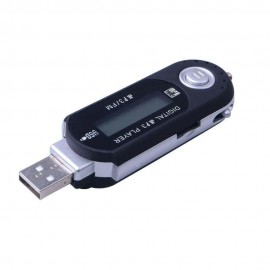 M-LID Mini USB MP3 Player with FM Radio, LCD Screen, Supports 32GB TF Card, Portable Music Player with 3.5mm Jack, AAA Battery Powered Digital Audio Player