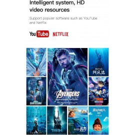 XBOSS A1 1080p Mini Portable Projector with 5g Dual-band WiFi and Bluetooth for Iphone And Android Full HD Supported Fully Automatic Focusing (White)