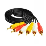 1.5M 3 RCA Male to 3 RCA Male Composite Audio Video AV Cable Plug Set-top box TV cable