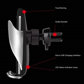 10W Wireless Automatic Phone Holder Car Fast Charger