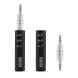 XBOSS A7 Bluetooth Receiver Bluetooth 4.2 Car aux Adapter Audio Adapter 3.5mm Handsfree for Car Stereo Audio System Headphone Speaker Earbuds