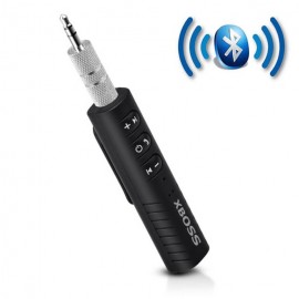 XBOSS A7 Bluetooth Receiver Bluetooth 4.2 Car aux Adapter Audio Adapter 3.5mm Handsfree for Car Stereo Audio System Headphone Speaker Earbuds