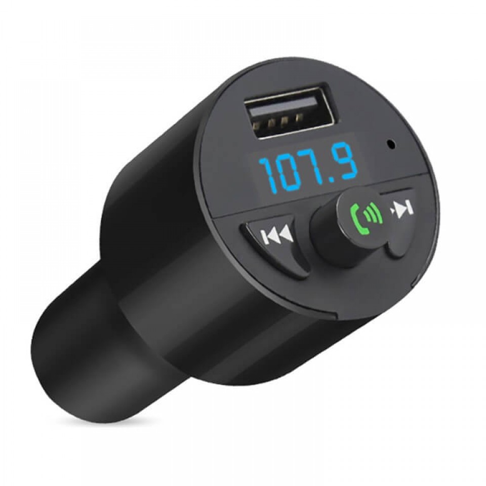 Bluetooth Car Kit FM Transmitter Audio Adapter Car Kit : :  Electronics