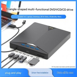 M-LID MD-701 7-in-1 External DVD-RW USB 3.0 Drive – CD/DVD Writer & SD/TF Reader