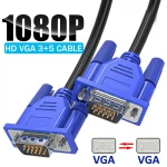 VGA Cable Computer Monitor TV Projector HD Cable VGA Video Extension Line 1.5M