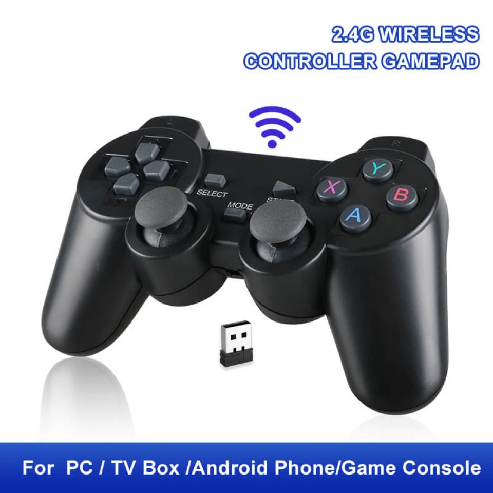 Controlador de juegos móvil, Bluetooth y mando inalámbrico de 2,4 G para  teléfono Android/PC Windows/Smart TV/TV Box/PS3