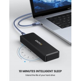 IDSONIX SMART INTERACTIVE EM2 External Hard Drive (M.2 SATA) | High-Speed Data Transfer & Wide Compatibility