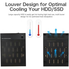 XBOSS HD+ USB 3.0 SATA HDD SSD External Enclosure – 5Gbps, 8TB Support, OTB, UASP