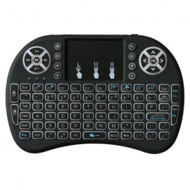 XBOSS i8 Mini Wireless 2.4ghz 7 Color Backlight Touchpad Keyboard with Mouse Rechargable for Pc/Mac/Android