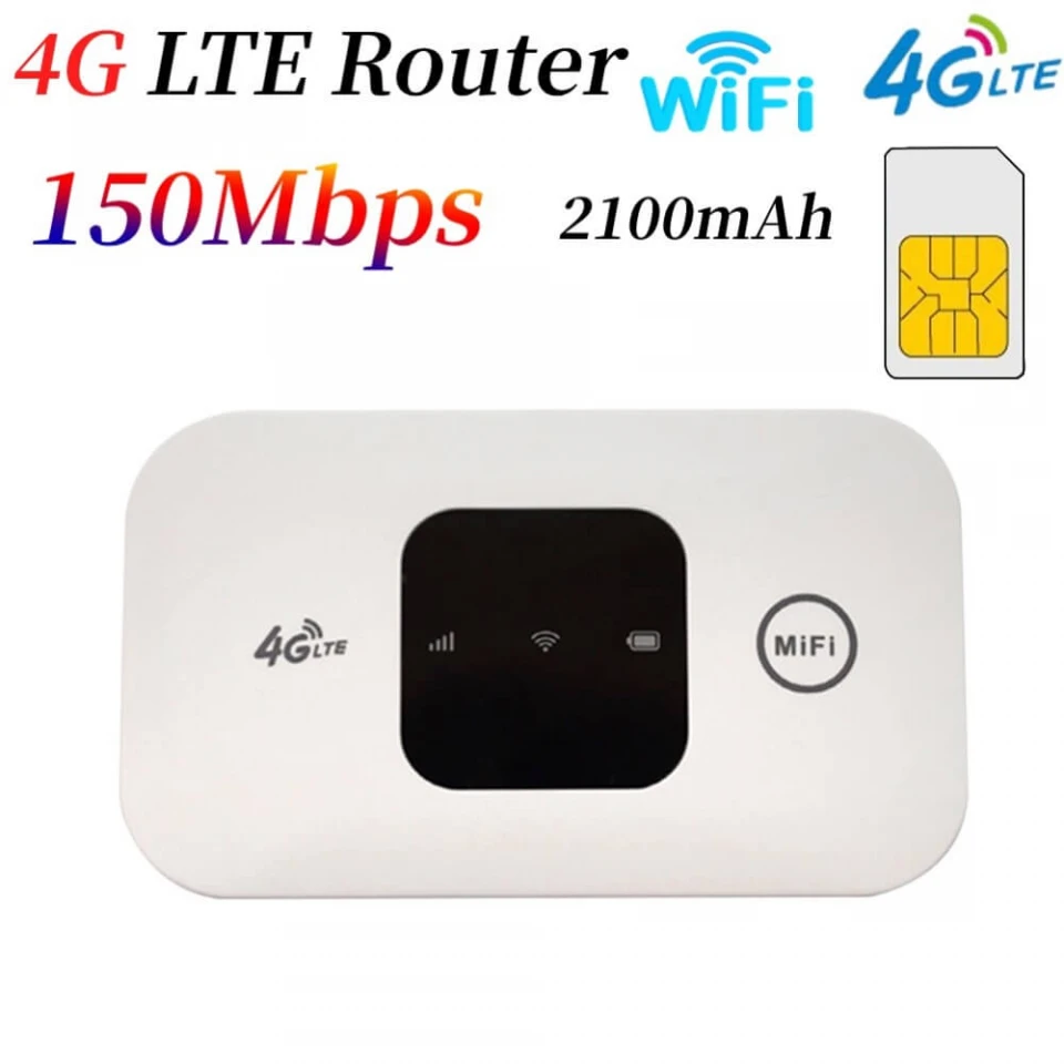 4G LTE WiFi Router for All Sim Wireless 150Mbps Car Mobile Wifi Cat 4 Hotspot Unlocked Modem With Sim Card Slot