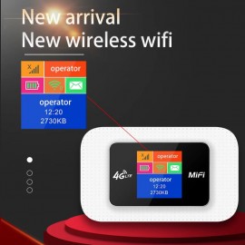 4G Mini Wifi Router With Sim Card Slot Portable Modem Outdoor Wi-fi Hotspot Pocket Mifi 150mbps Repeater Unlocked (2100mah-White)