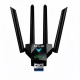 M-LID AC1300 USB WiFi Adapter 1300Mbps – USB 3.0 Dual Band 2.4GHz/5GHz, 4 Antennas