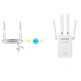 Pix-Link Wireless Wifi Extender With Ethernet Port 300Mbps Wifi Repeater Booster 2.4 Ghz Long Range Wi Fi Signal Booster