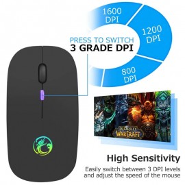 iMICI RGB Bluetooth Mouse Android / Pc / Iphone / Ipad Wireless Mouse Computer Silent Mause LED Backlit Ergonomic Gaming Mouse For Laptop PC and Phone iMICI RGB Bluetooth Mouse Android / Pc / Iphone / Ipad Wireless Mouse Computer Silent Mause LED Backlit Ergonomic Gaming Mouse For Laptop PC and Phone