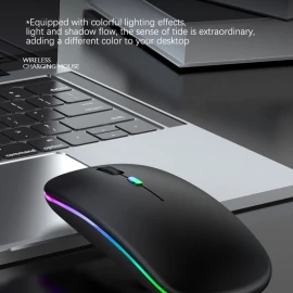VR RGB Bluetooth Mouse Android / Pc / Iphone / Ipad Wireless Mouse Computer Silent Mause LED Backlit Ergonomic Gaming Mouse For Laptop PC and Phone