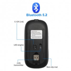 VR RGB Bluetooth Mouse Android / Pc / Iphone / Ipad Wireless Mouse Computer Silent Mause LED Backlit Ergonomic Gaming Mouse For Laptop PC and Phone VR RGB Bluetooth Mouse Android / Pc / Iphone / Ipad Wireless Mouse Computer Silent Mause LED Backlit Ergonomic Gaming Mouse For Laptop PC and Phone