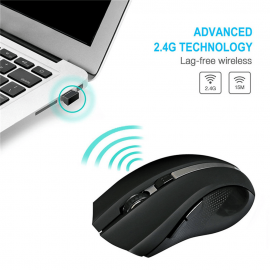 XBOSS L7 Bluetooth Wireless Optical Gaming 6 Button Mouse for Computer PC Mice with USB Adapter Mause for OS Windows Mac Linux Ps2 Ps3 pS4 Game Mouse Wireless