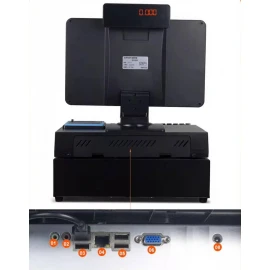 XBOSS ESPO26 POS Cash Register Computer – Intel i5, 8GB RAM, 120GB SSD