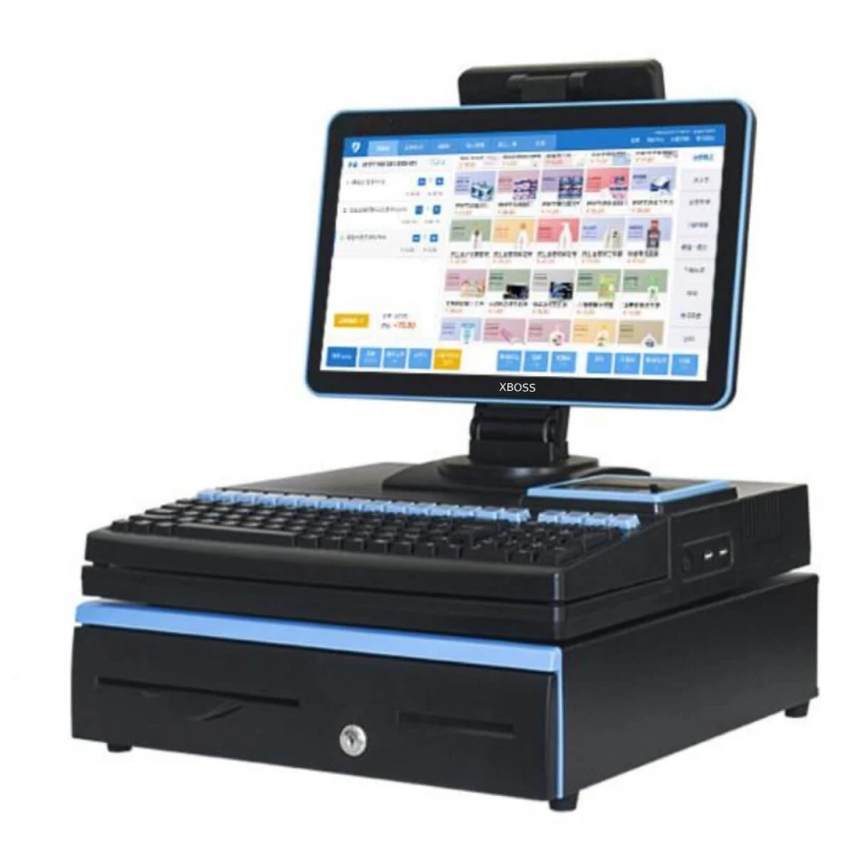 XBOSS ESPO26 POS Cash Register Computer – Intel i5, 8GB RAM, 120GB SSD