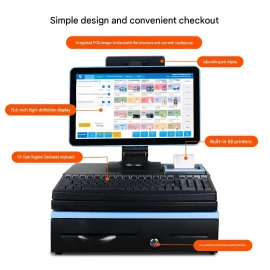 XBOSS ESPO26 POS Cash Register Computer – Intel i5, 8GB RAM, 120GB SSD