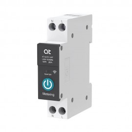 Smart WiFi Circuit Breaker with Metering – 1P 20A DIN Rail | TUYA App Controlled Wireless Home Automation Switch