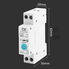 32A ZigBee Smart Circuit Breaker with TUYA App Control – DIN Rail Compatible