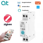 20A ZigBee Smart Circuit Breaker with TUYA App Control – DIN Rail Compatible