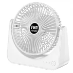 Z101 Portable Small Fan with 3 Speed Settings and 270° Rotation Quiet Fan (White)