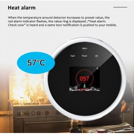 Tuya WiFi GAS LPG Leak Sensor Alarm and Tuya Temperature Sensor Home Assistant Fire Security Detector