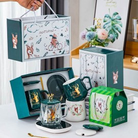 Electric Tea, Coffee Cup Heater and 55 Degree Constant Temperature Cup Set Gift Box for Teachers