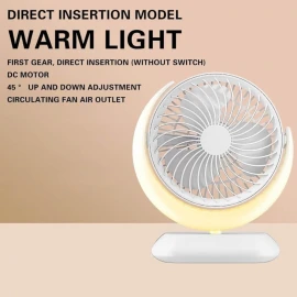 Luna RGB Desktop Rotatable USB Fan with 3 Speeds