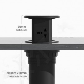 Smart Pop-Up Power Socket – Built-in, Multi-Function, for Desk & Kitchen, US/EU/UK Standard