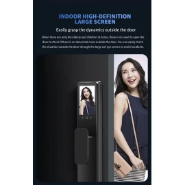NeweKey Tuya App Face Recognition Home Door Smart Lock with HD Video Intercom