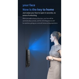 NeweKey Tuya App Face Recognition Home Door Smart Lock with HD Video Intercom